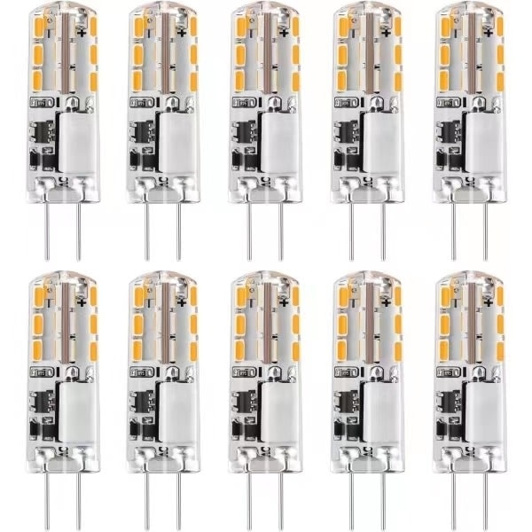 G4 LED-lamput lämmin valkoinen 3000k himmennettävät 12v ac/dc 10kpl