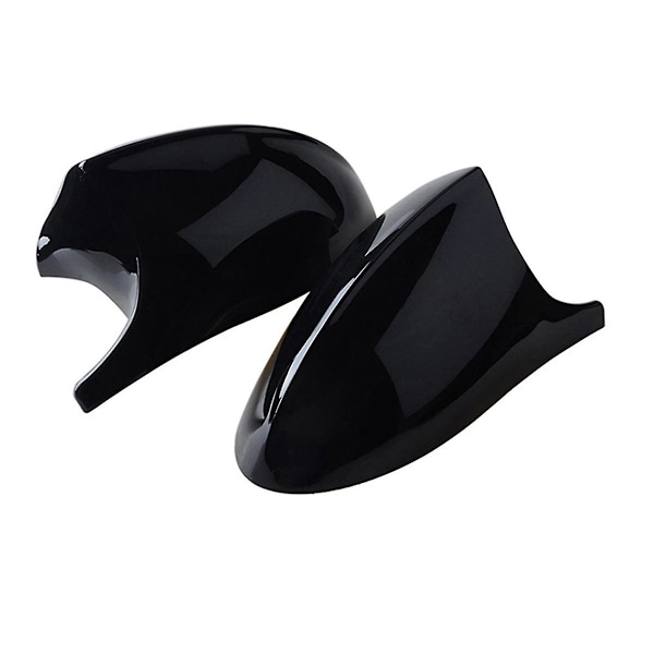 TS-1par Bil Blank Svart Ku Horn Sidespeil For 1 3 Serie E81 E87 E90 E92 2004 2005 2006 20
