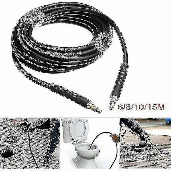 För Kärcher K2 K3 K4 K5 K6 K7 (6m) Högtryckstvättar Vattenrengöring Högtrycks Ersättningsslang Rengöringskit 6m/8m/10m/15m-Perfekt