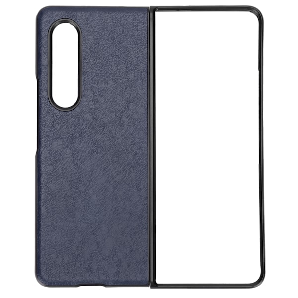 Smartphone-cover i læder Støtsikker etui til Samsung Galaxy Z Fold 3 Blå