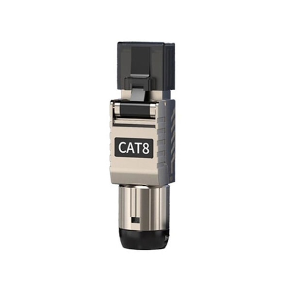 TS-1 stk. Rj45 Cat8 Ethernet-kabelkontakter Rj45 Metall Verktøyfri Enkel Terminering Plugg 2000mhz 40g Lan