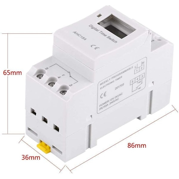 LCD Digital Timer, Digital Programmerbar Timer LCD-Display Vi