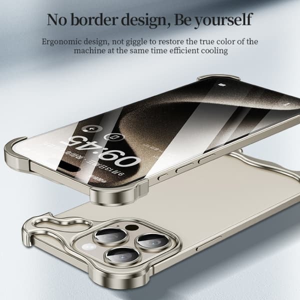 TS-Hjørnebeskytter i metal til iPhone 14 Plus - Sort