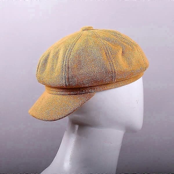KPop-inspirert Baker-caps for gutter, tenåringer og voksne - Gul cosplay-hatt for idolfans