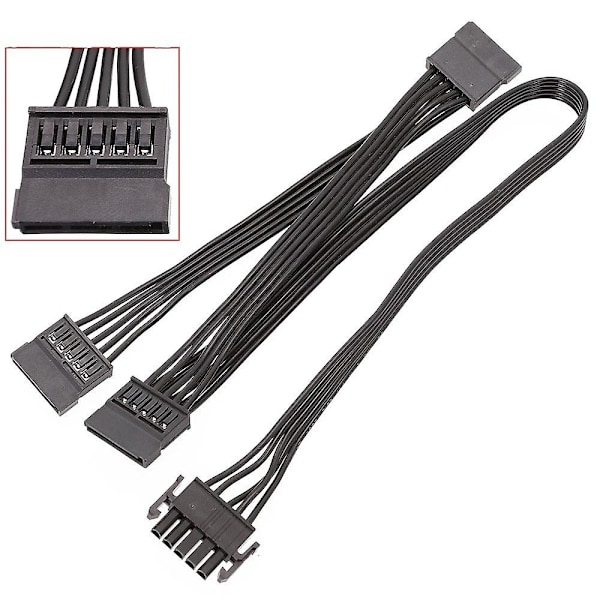 TS-5pin - 3-porttinen Sata-oheisvirtalähdekaapeli Enermaxin modulaariseen virtalähteeseen