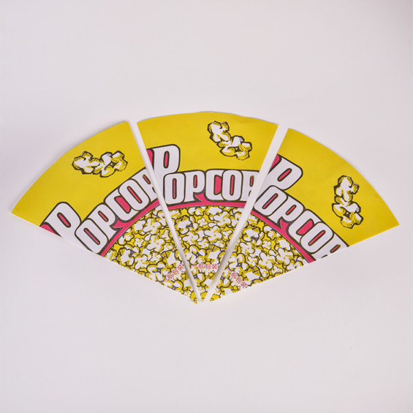 100 stk. popcornpapirsposer med tilspidsede ender, kegleformede slikposer til popcorn og slik