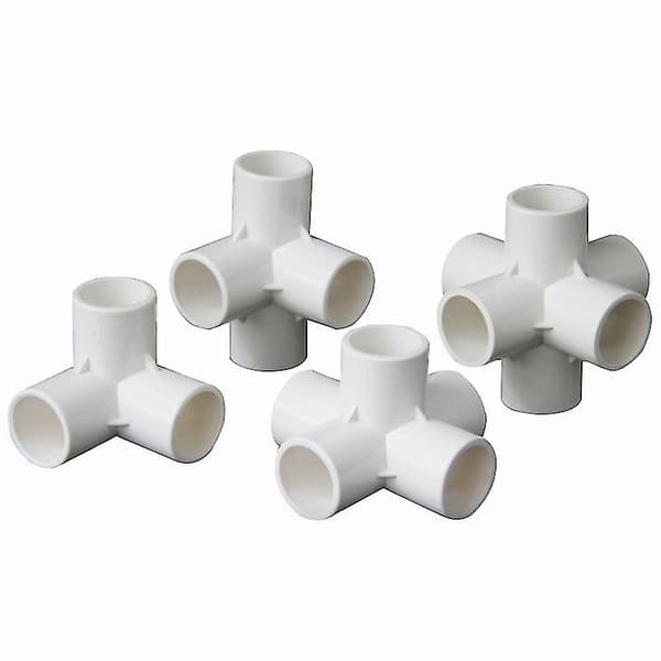 PVC-rørfittings 3 4 5 6-vejs slangesplitter 20-50 mm havevandingsrørforbindelseadapter DIY hyldeforbindelse 32 mm 32 mm 32mm 4 Way