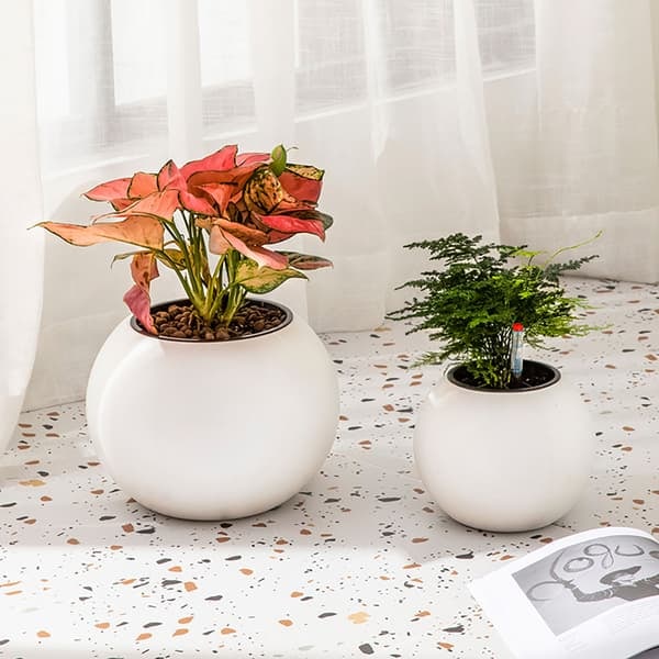 TS Självvattnande blomkruka rund 16,5 cm