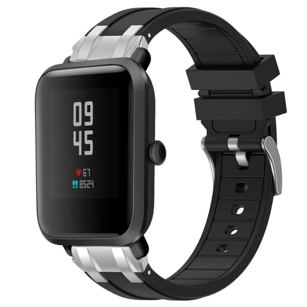 TS-Silikonearmbånd til Amazfit Watch Bip 5 22mm - Sort