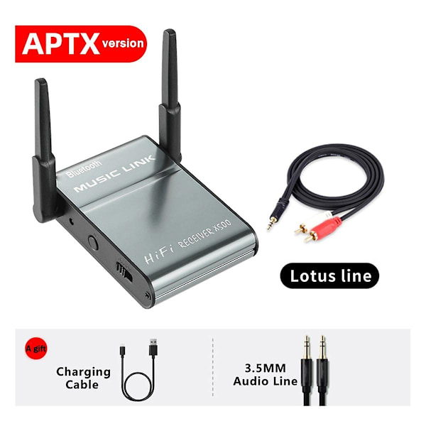 TS-Aux Audio Bluetooth-modtager Lossless Audio Adapter Hifi Bilnavigation Opkald Rca Trådløs Retro Spe