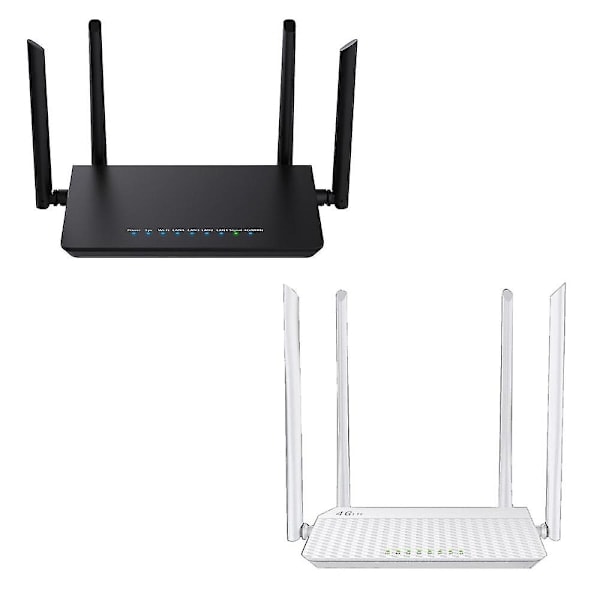 4G LTE WiFi-router med 300 Mbit/s, Cat4, 32 brugere, RJ45 WAN/LAN, trådløst modem, EU-stik