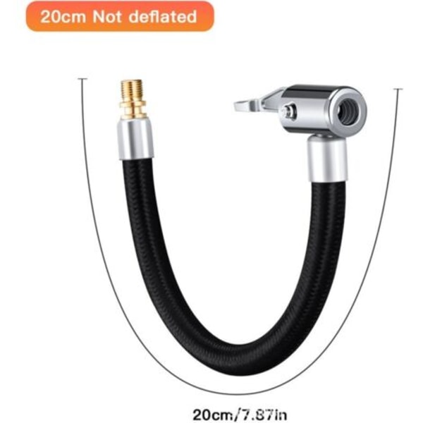 20CM Däckpump Förlängningssladd Schrader Däckventilsadapter Bilpump Förlängning Däckpump Förlängningsslang för Bil Motorcykel Cykel