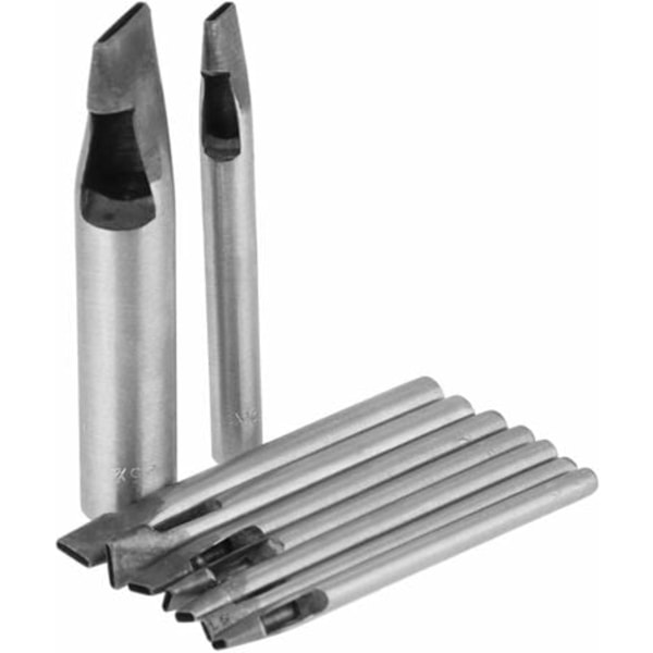 TS-2mm 9 kpl Nahkareikäleikkuri Pyöreä Teräs Craft Cutter Työkalusetti Vöille Kellonrannekkeille Kengille Kangas DIY Käsityöprojekteihin