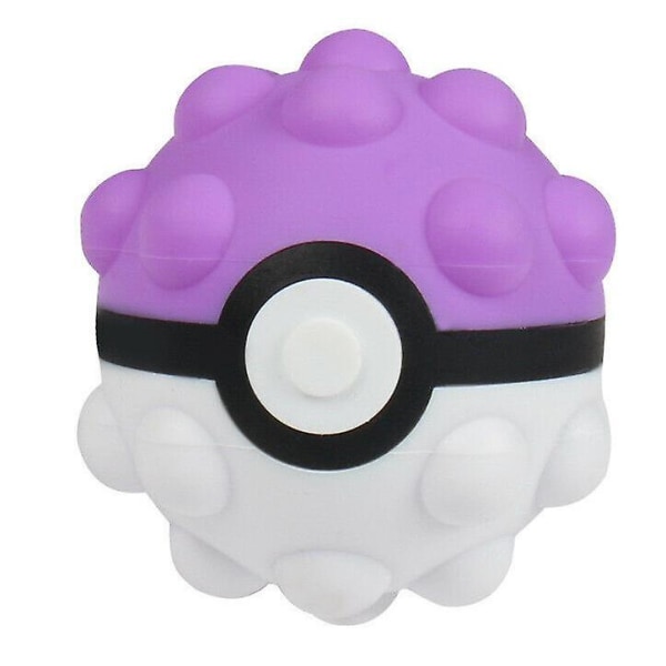 Poke-mon dekompressionsleksak Popet Bubble Simple Dimple 3d Ball Finger Squeeze Toy purple