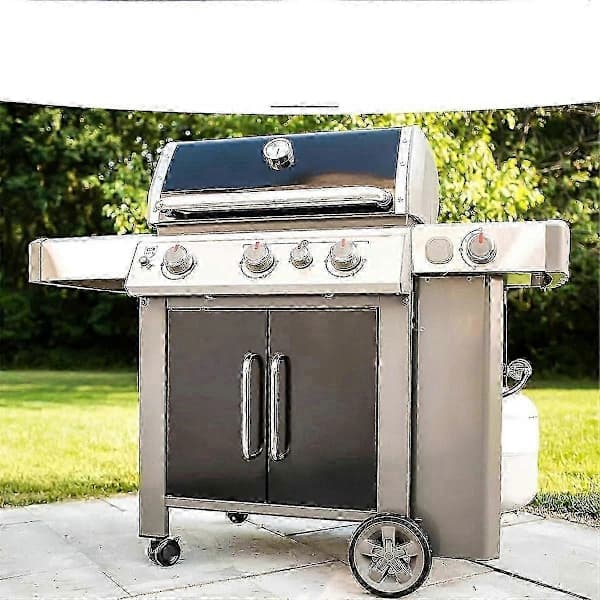 Universal Grill Konverteringssæt NG til LP Adapter Lækagesikker Messing og Gummi til BBQ Griller Campingfester Sort 5 FT Black