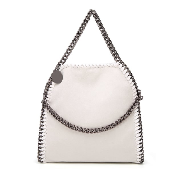 Dam Crossbody Väskor Mode Axelväska Kedjeväska Mode Bärbar Kedja Vävda Handväskor grå grey