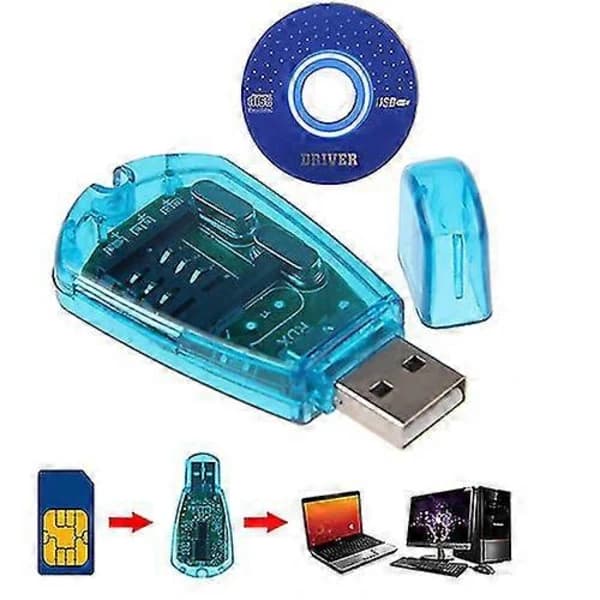 USB Mobiltelefon Standard SIM-kortleser Kopimaskin Skriver SMS Backup GSM/CDMA+CD 2025th