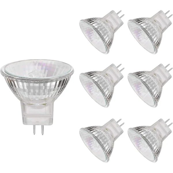 Halogenlampor MR11 GU4 20W 12V, Varmvit, 6-Pack-FA-