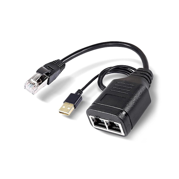 TS-Uros 1 - 2 Adapterikaapeli Verkon Sata Megabitin Verkonjakaja Rj45 Monitoiminen 1 - 2 Verkko