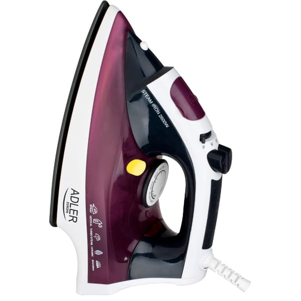 TS Steam Iron with Maximum Power of 3000W and Stainless Steel Soleplate