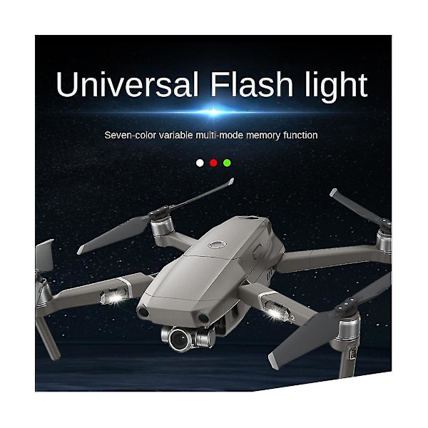 4 st 7 färger Drönare Stroboskopljus USB LED Anti-kollision Cykel Bakljus Drönare Nattflygning Mini Signal Blinkande Varningsljus
