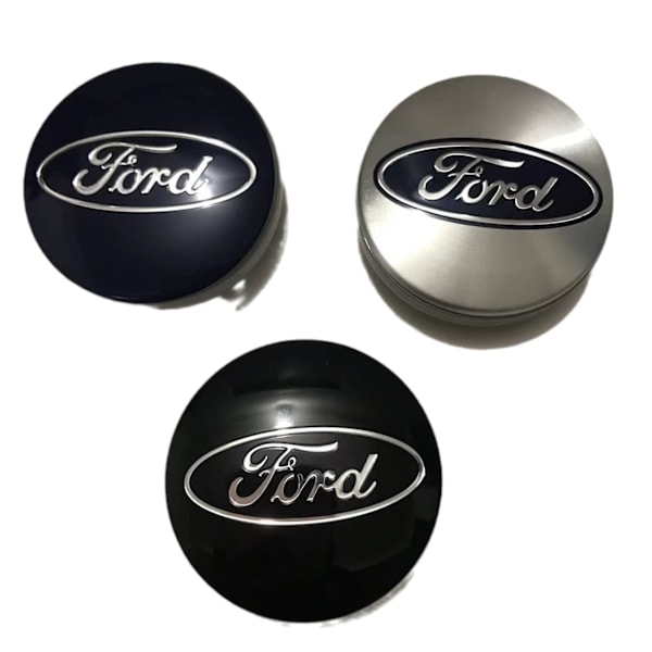 4 stk. sorte 60 mm bilhjulscenterkapsel logo mærkat til Ford F