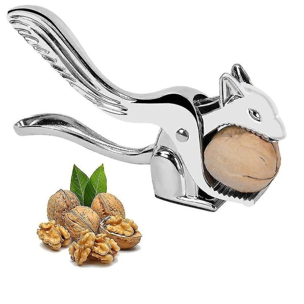 Rostfri Nötknäppare, Valnötsknäckare, Nötknäpparverktyg, Nötknäppare för Nötter, Metall Nötknäppare, Nötskalare