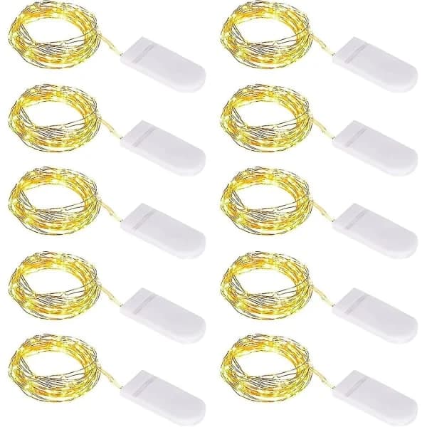 1m 10 Mikro String Ljus Små Med Batteri 10 Stycken Led String