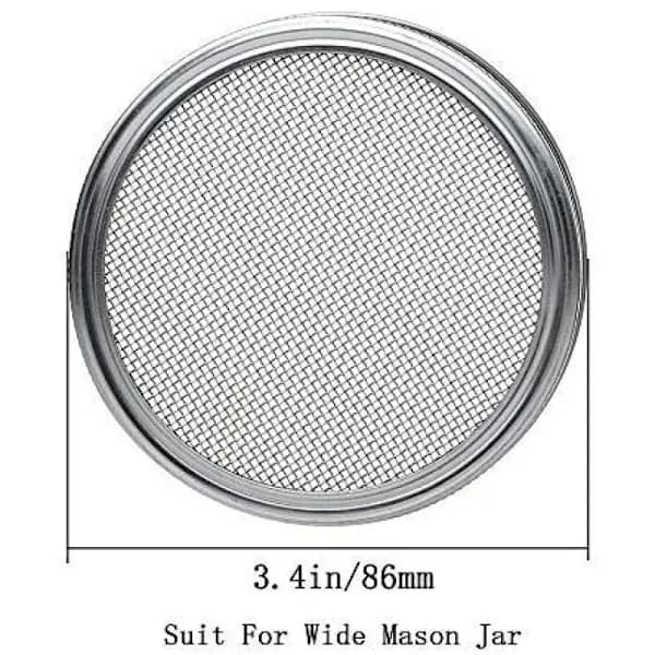 Rustfri stål spirekasse sil låg - 2 i 1 Superb-XS8-