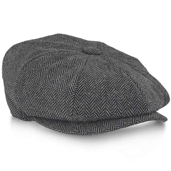 2023 Retro Newsboy Lakit Miehet Kahdeksankulmaiset Hatut Peaky Blinders Newsbo Musta