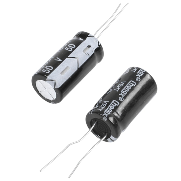 TS-Elektrolytkondensator 50 V 1000 U F 105 C 25 X 13 Mm - Sort (2 pakker)