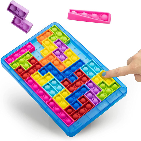 Pop-palapeli fidget-peli - 27 osaa palapeli pop push it kupla sensorinen fidget-lelu oppimislahjaksi Blue