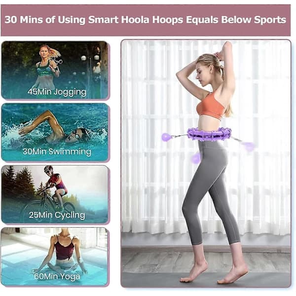 Smart Hula Hoop Ringe, Rosa 24 Knuder