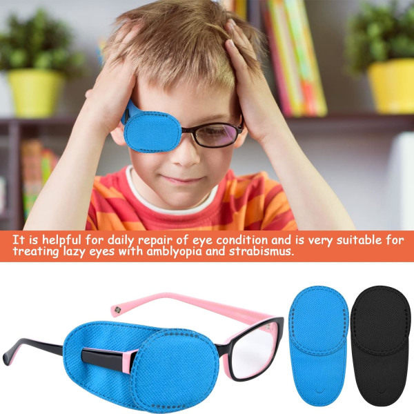 12 kpl Amblyopia-silmälappu, uudelleenkäytettävä silmälappu