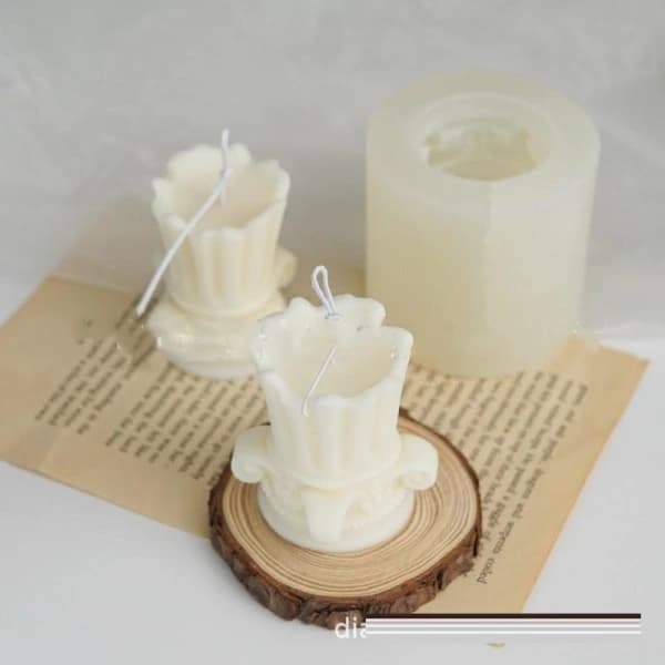 Lysforme lys stearinlys DIY støbeforme i silikoneform BR-427