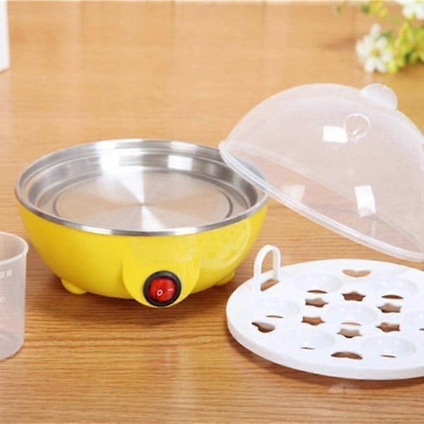 Äggkokare, äggkokare testvinnare, för 1-7 ägg, med indikatorlampa, automatisk avstängning, överhettningsskydd, mätkopp, BPA-fri - Perfekt