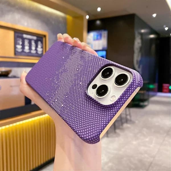 Cover til iPhone 14 Pro Max Stjerneklar Himmel Vandtransfertryk PC-Telefoncover