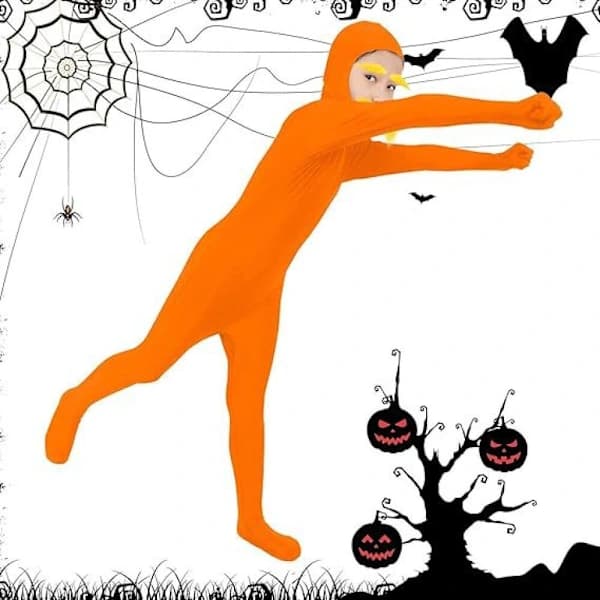 Spandex Morphsuit med ansiktsåpning for Halloween & Karnevalsfester [JUN] 140