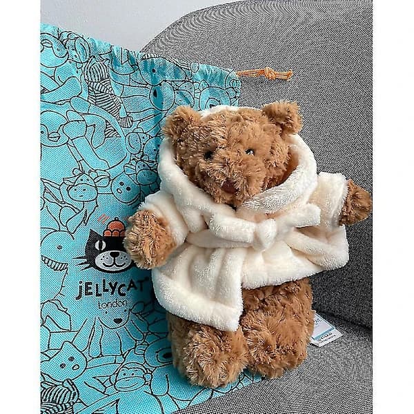 2024Jelly* kosedyr Bartholomew Bear badekåpe MEDIUM - H26 X B12 CM