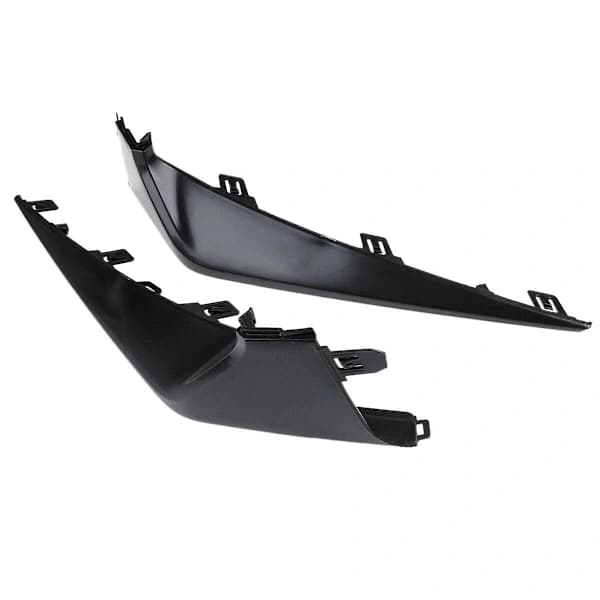 2X Främre stötfångarläpp Splitter Galler Nedre Trim Formning Diffusor Skydd Trim för 2.0L 2020-2021