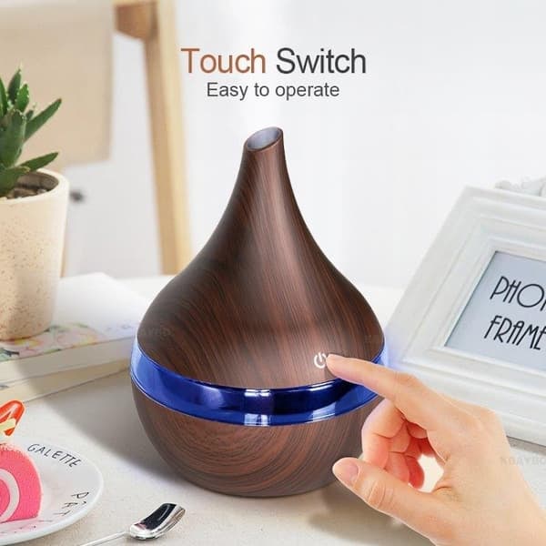 TS-USB Luftfuktare 300 ml - Mörk trä