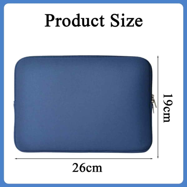 Sponge Material Tablet Protective Case for Apple iPad Pro MacBook Air Pro Sleeve Bag Navy Blue Navy blue 10 inches