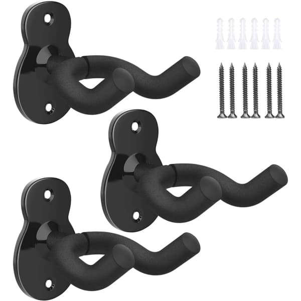 Gitarr Väggfäste, 3-pack Metall Gitarr Väggfäste Gitarr Krok Väggfäste