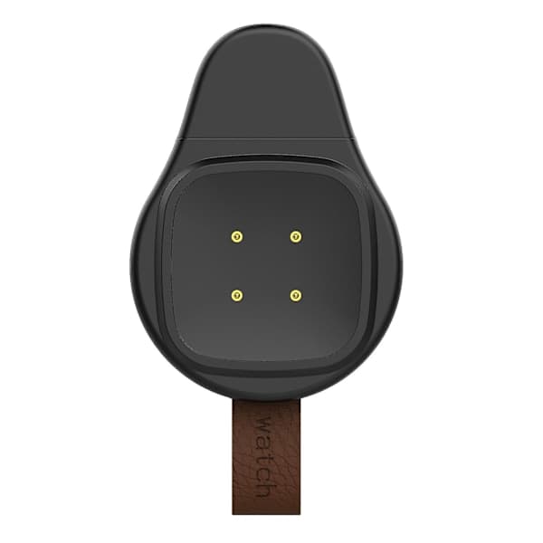 Oplader til Versa 3/Sense Ur Bærbar USB-grænseflade Uroplader, Sort