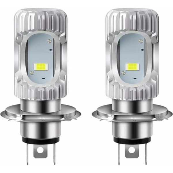 TS-2 stycken HS1 H4 Glödlampa Motorcykelstrålkastare CSP 1860 SMD PX43t 35/35W Helljus/Halvljus 2000LM 6500K DC 9-80V
