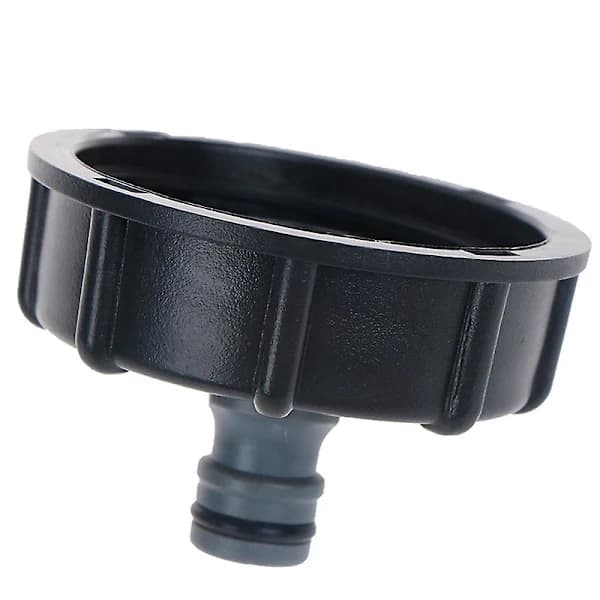 IBC Tank Adapter Reducer Stik, Plast Vandtank Fitting til 2 Tommer Groft Gevind IBC Beholdere, Sort