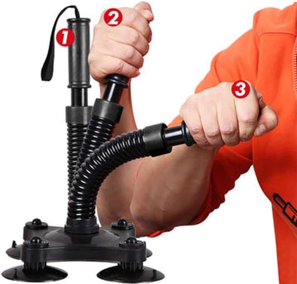 Sort let armpress træner, 35-40LB, til biceps og bryst, ankerdrejer
