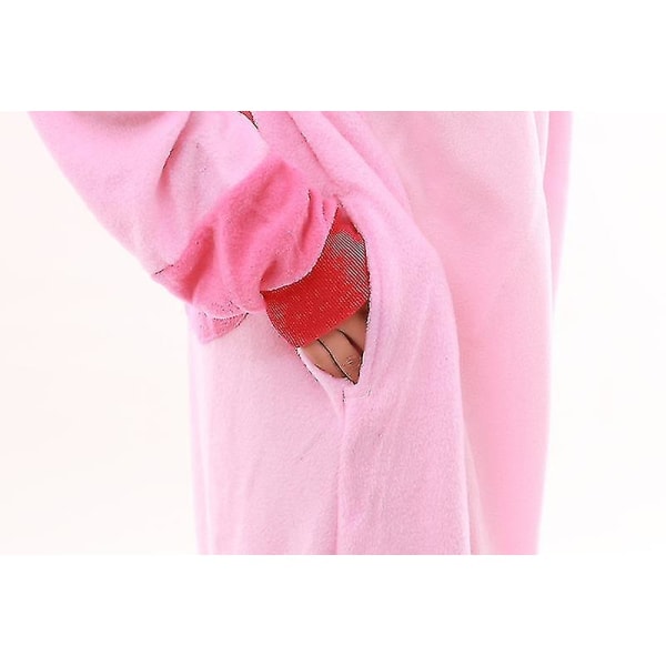 Stitch Pyjamas Anime Tecknad Nattkläder Klädsel Jumpsuit Rosa XL