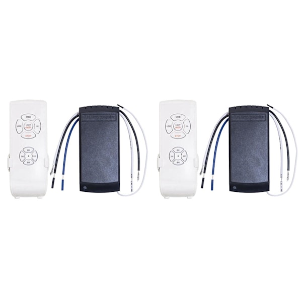 TS-2x Universell Takvifte Lampe Fjernkontroll Kit AC 110v Tidsinnstilling Bryter Justerbar Vindhastighet T