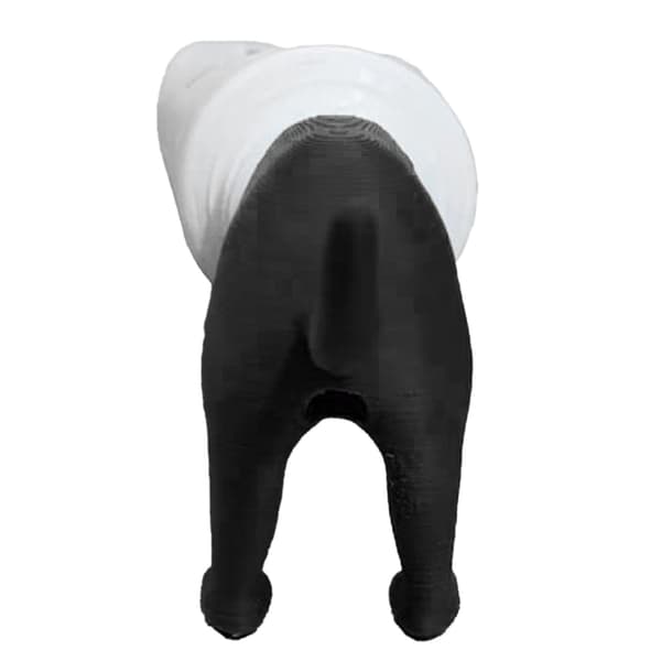 Pooping Dog Butt Toothpaste Topper Funny Pooping Dog Toothpaste Cap Toothpaste Topper Dispenser Black 0.2